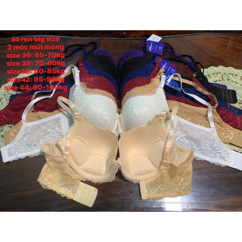 Áo Lót Ren Mút Mỏng Big size (Size 36 đến Size 44)