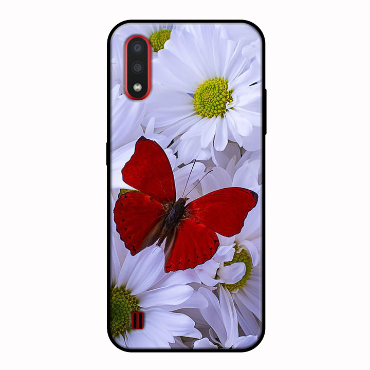Ốp lưng điện thoại Samsung Galaxy A01 viền dẻo TPU BST HOA Mẫu 12