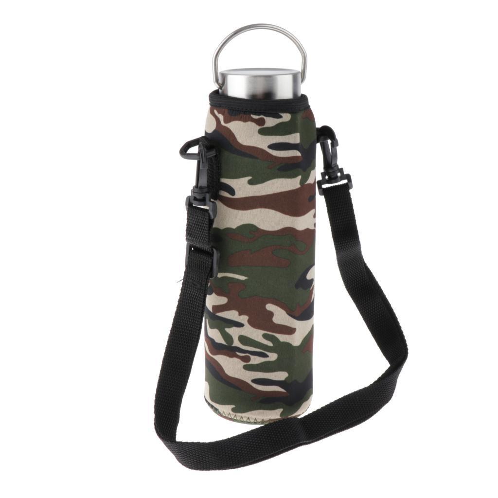 1.5L Water Bottle Holder Carrier Pouch Sleeve Bag Camping Hiking Black