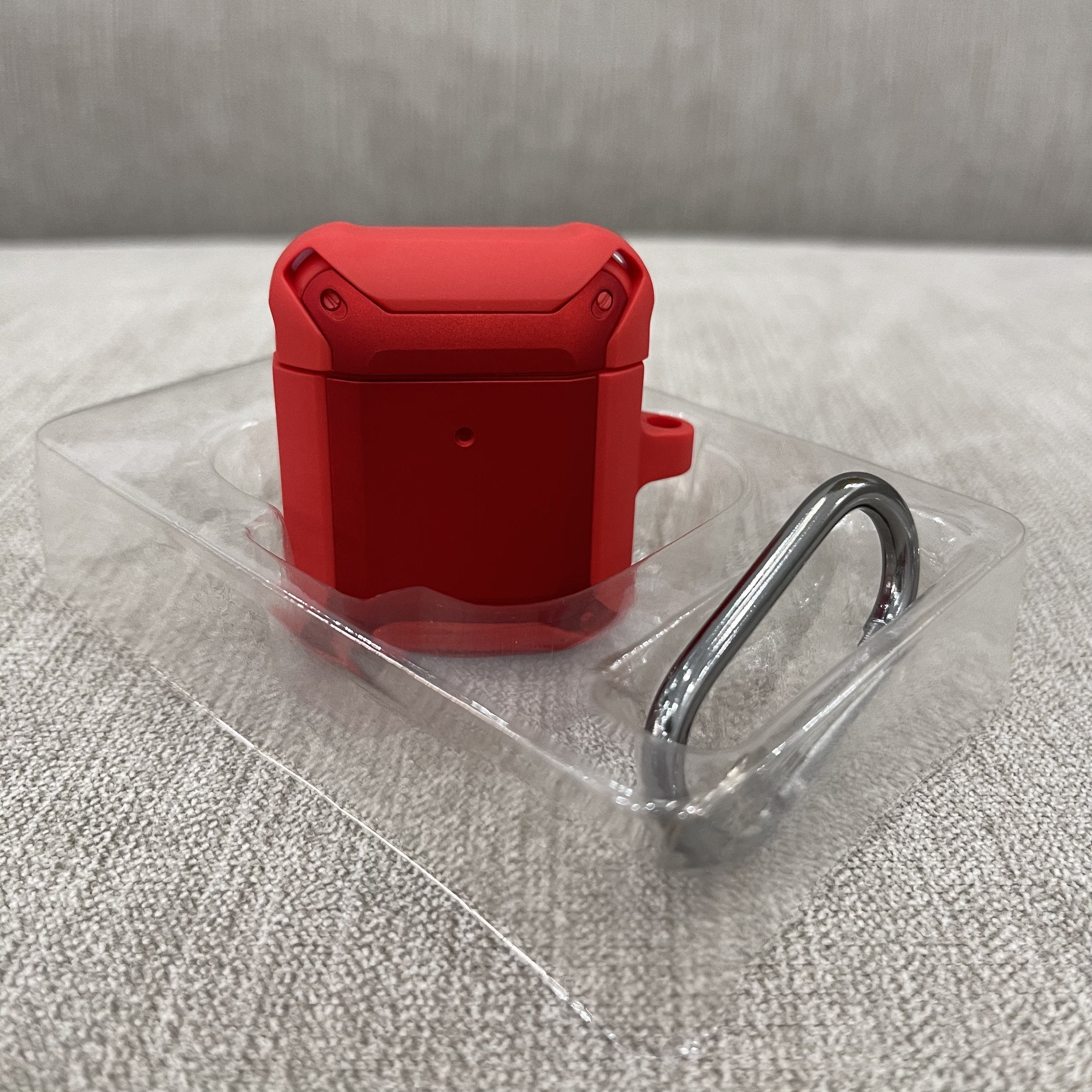 Case Chống Sốc 360 Độ Cho Airpods 1 / Airpods 2 - Màu Đỏ