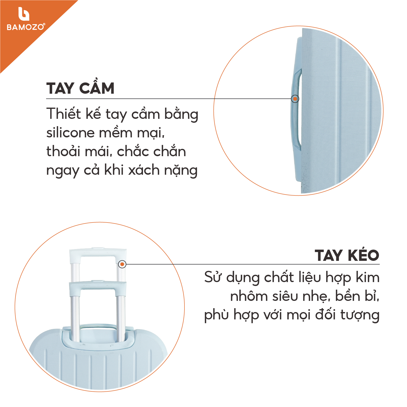 Vali du lịch thời trang Bamozo 8812 size 20/24 , vali nhựa kéo được bảo hành 5 năm.