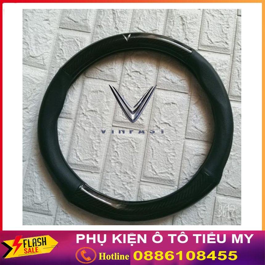 Bọc vô lăng Carbon logo KIA, Mitsubishi Xpander Pajero Attrage Mirage Outlander Jolie Lancer Zinger