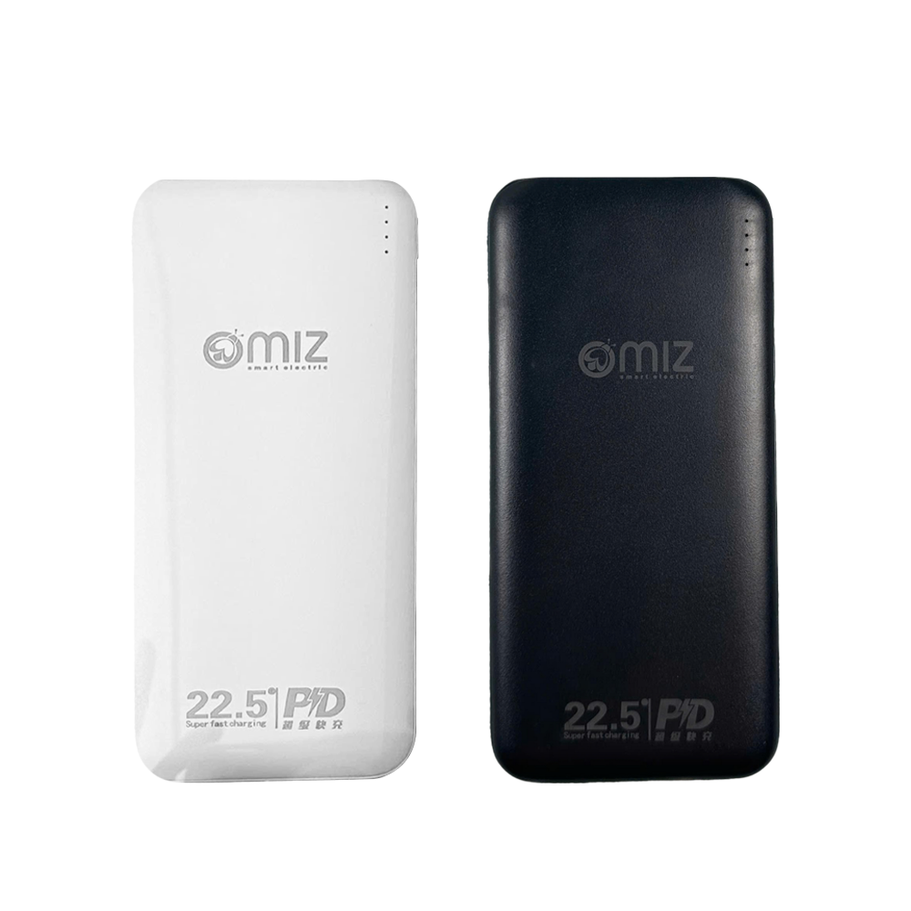 Sạc Dự Phòng Nhanh Omiz OMZ-PB01 10.000mAh - 2 Cổng USB &amp; Type-C, Hỗ Trợ Sạc Nhanh - Hàng chính hãng