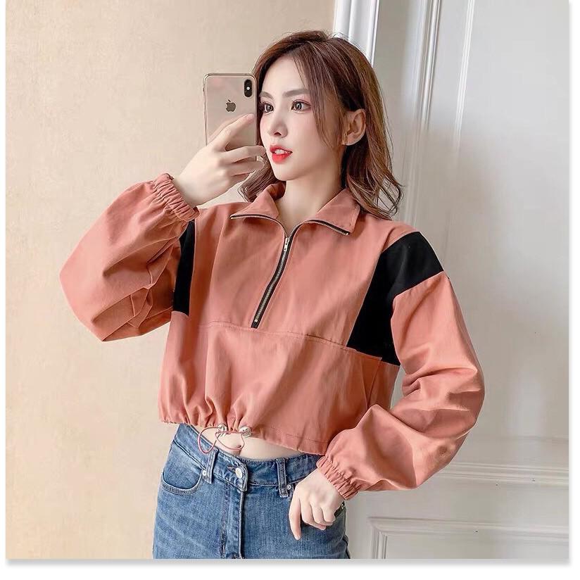 Áo khoác dù nữ dây rút lai cực HOT