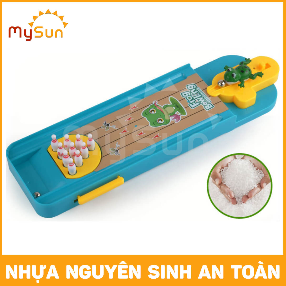 Bộ đồ chơi mô phỏng trò ném bowling cỡ bé mini cho trẻ em mầm non MySun