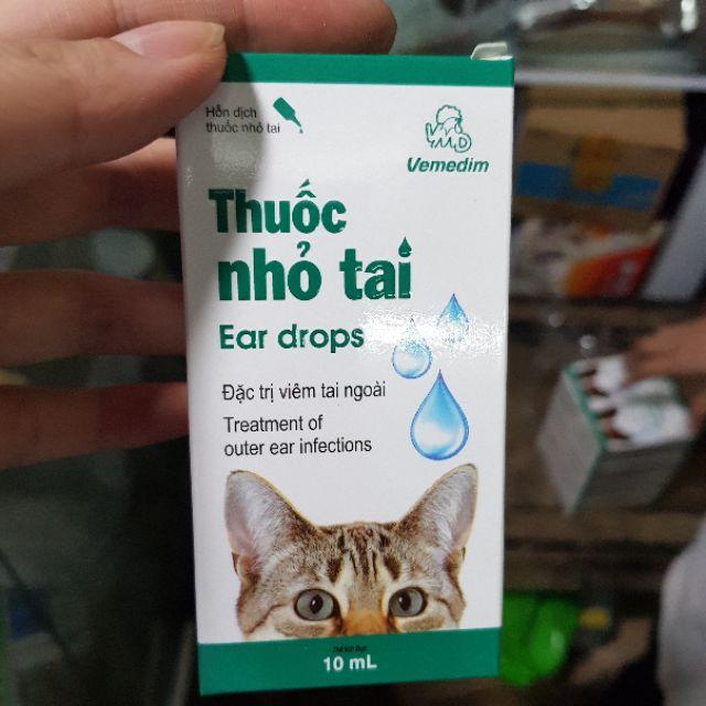 Thuốc nhỏ tai cho chó mèo