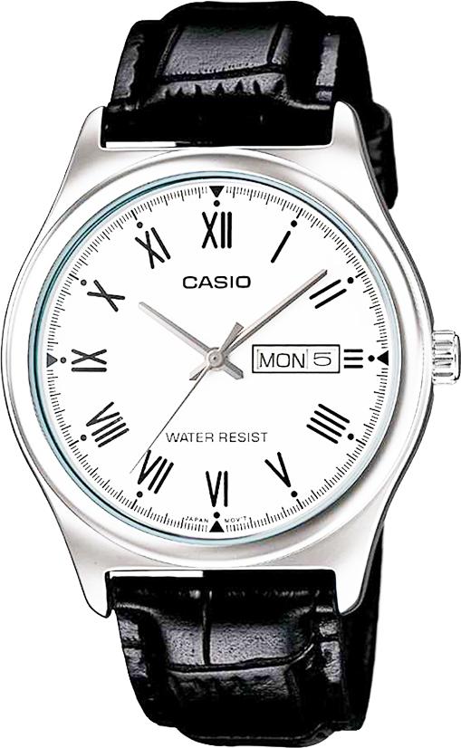 Đồng Hồ Nam Dây Da Casio MTP-V006L-7BUDF (38mm) - Đen