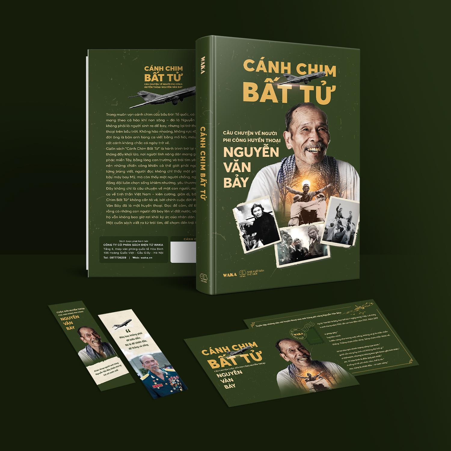 Sách - Cánh Chim Bất Tử - Câu Chuyện Về Người Phi Công Huyền Thoại Nguyễn Văn Bảy - Tặng Kèm Bookmark + Postcard - ảnh 3