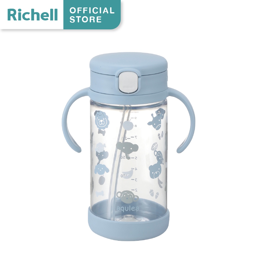 Bình ống hút AQ Richell Nhật Bản có đế hạn chế trơn trượt | Baby