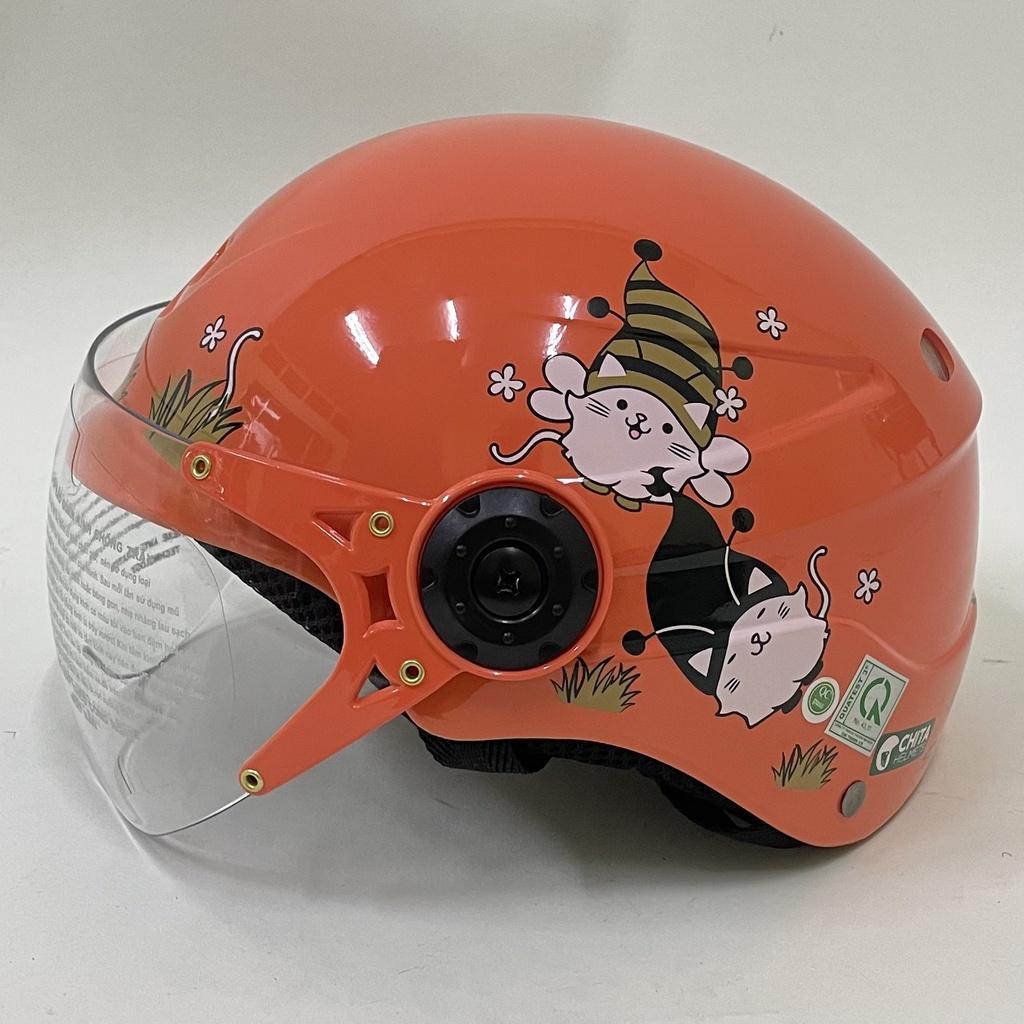 Mũ bảo hiểm Trẻ em CHITA HELMETS CT25 tem Bee mèo