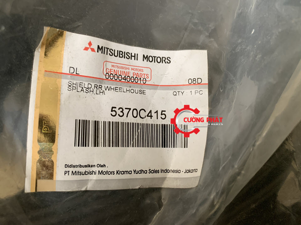 Chắn bùn lòng dè Mitsubishi Xpander miếng sau bên phụ 5370C416