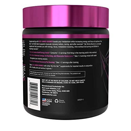 NLA for Her - Her Amino Burner - Intra-Workout BCAA Fat Burner + Energy - Sustained Energy, Focus, and Endurane. Promotes Fat Loss & Boosts Metabolism - Mango Passion - 195 Grams