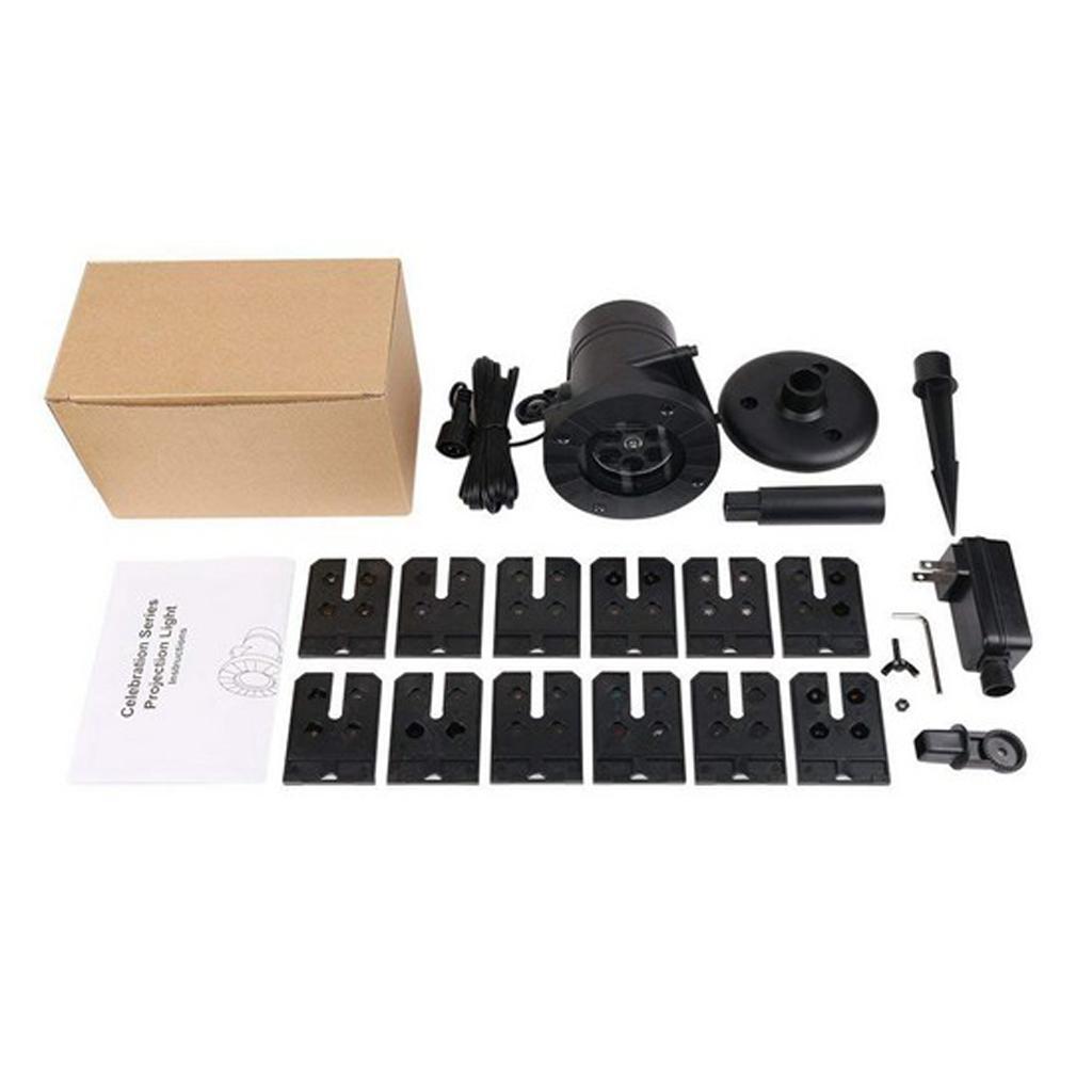 Christmas Party Waterproof Rotating Projection Led Night Light EU Standard