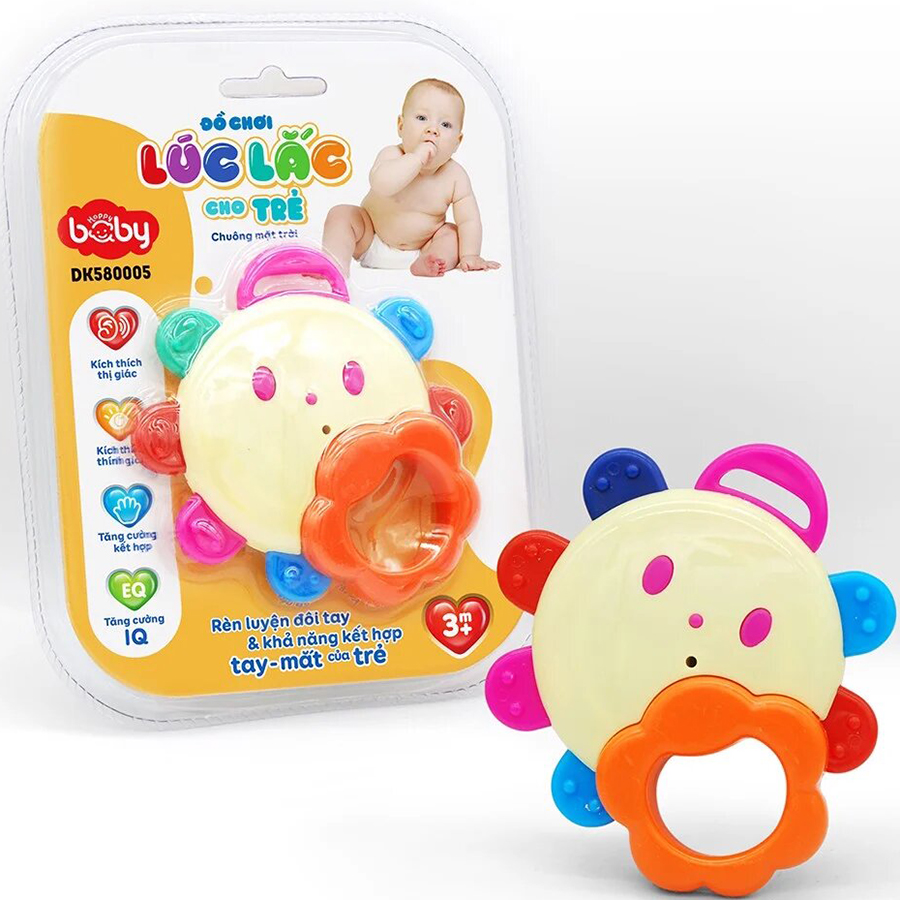 Đồ Chơi Lúc Lắc Cho Trẻ Happy Baby - Chuông Mặt Trời ( Màu Ngẫu Nhiên)