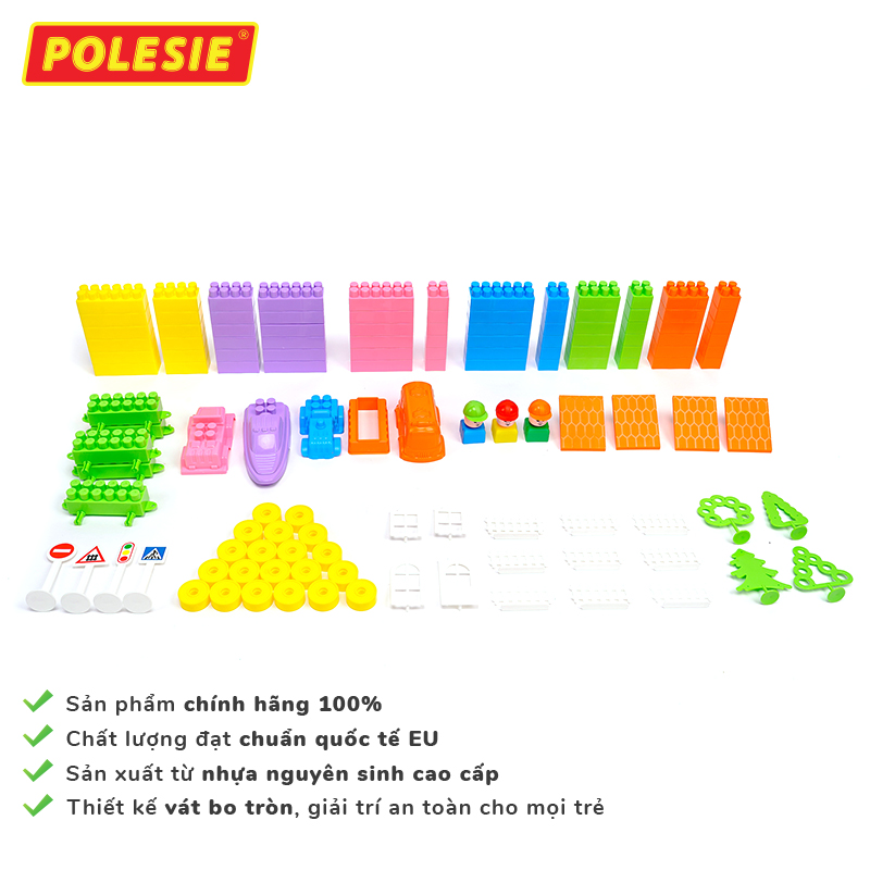 Bộ đồ chơi lắp ghép xây dựng kèm hộp đựng số 136 – Polesie Toys