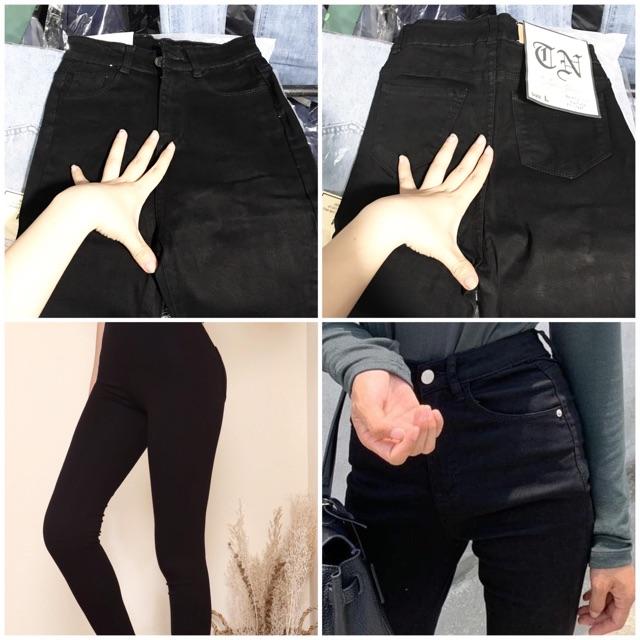 QUẦN JEANS ÔM basic LƯNG SIÊU CAO - hình thật trải sàn chính chủ