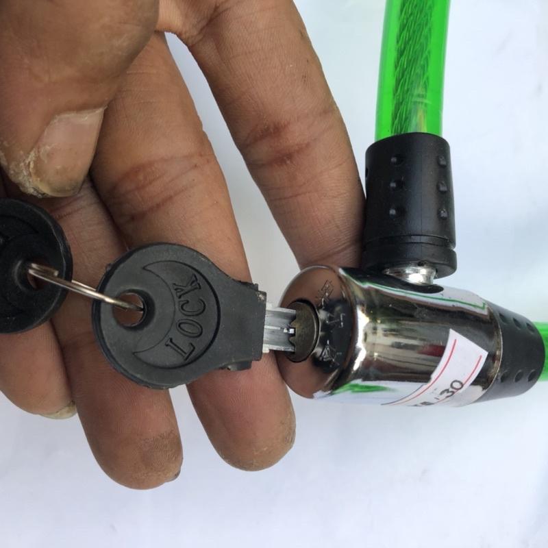 Khoá dây xe đạp chống trộm an toàn hàng nhập khẩu Đài Loan