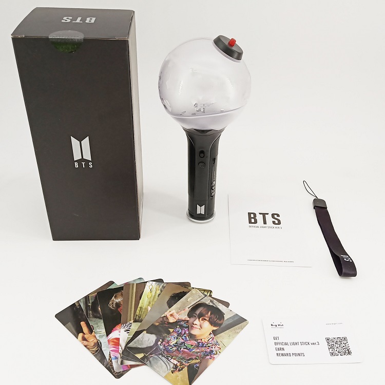 Bomb BTS ver 3 lightstick kèm móc khóa BT21