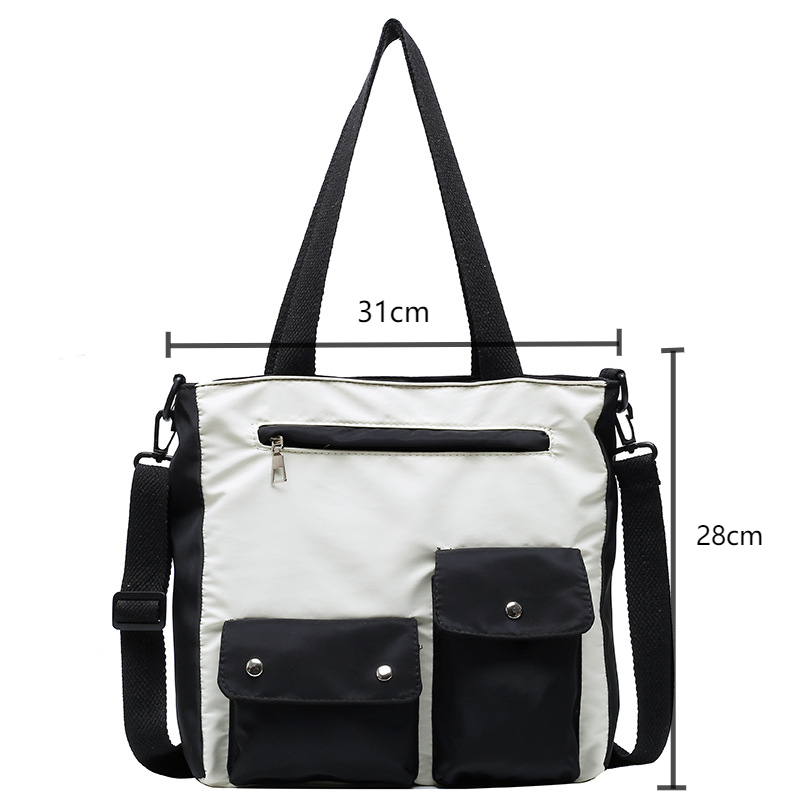 Công Suất Lớn Túi Đựng Nữ Nylon Túi Đeo Chéo Chống Thấm Nước Cầm Tay Túi Sinh Viên Của Một Trong Những Vai Đeo Chéo Làm bỏ Túi