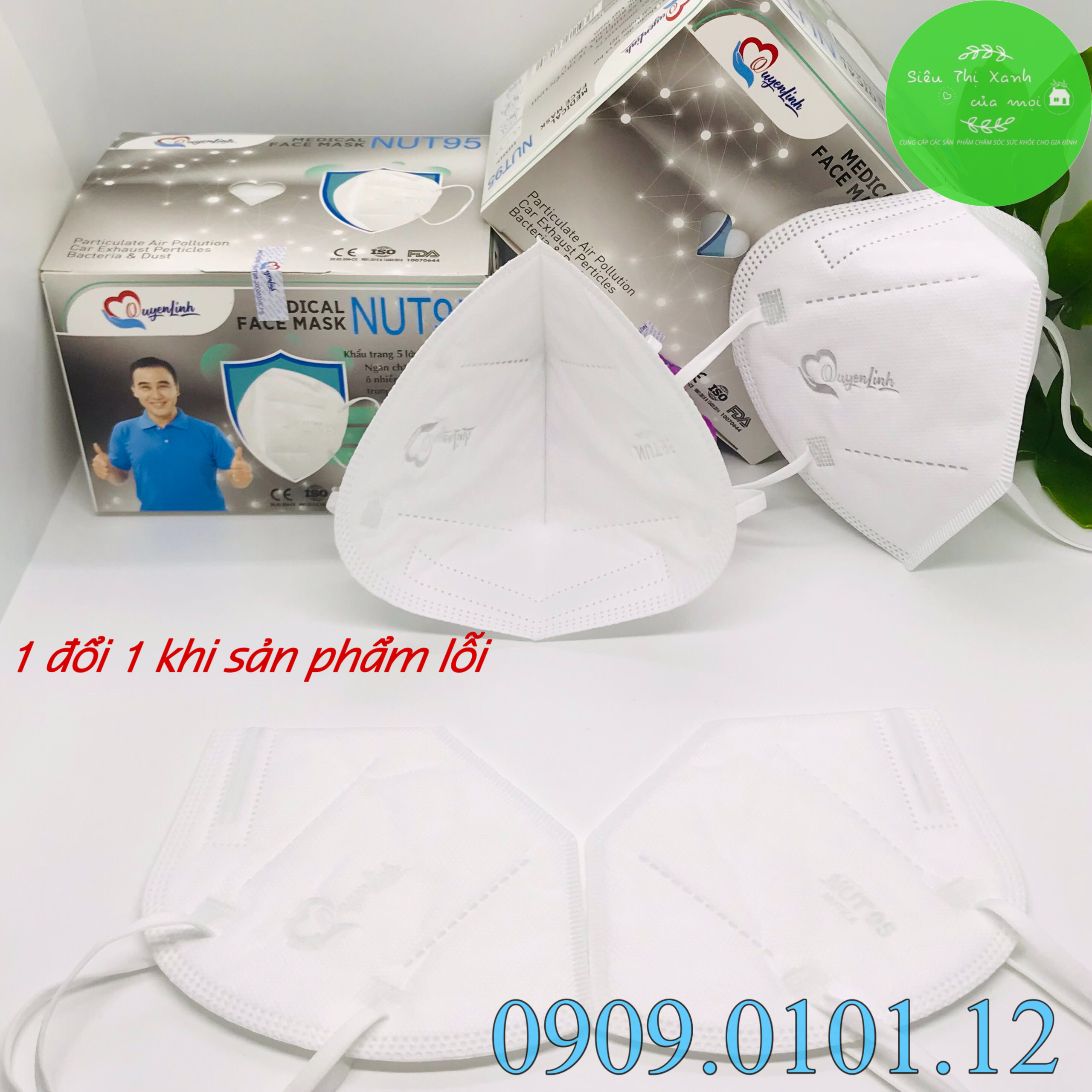 Khẩu trang n95 Nut chính hãng, kn95 5 lớp kháng khuẩn cao cấp hộp 20 cái