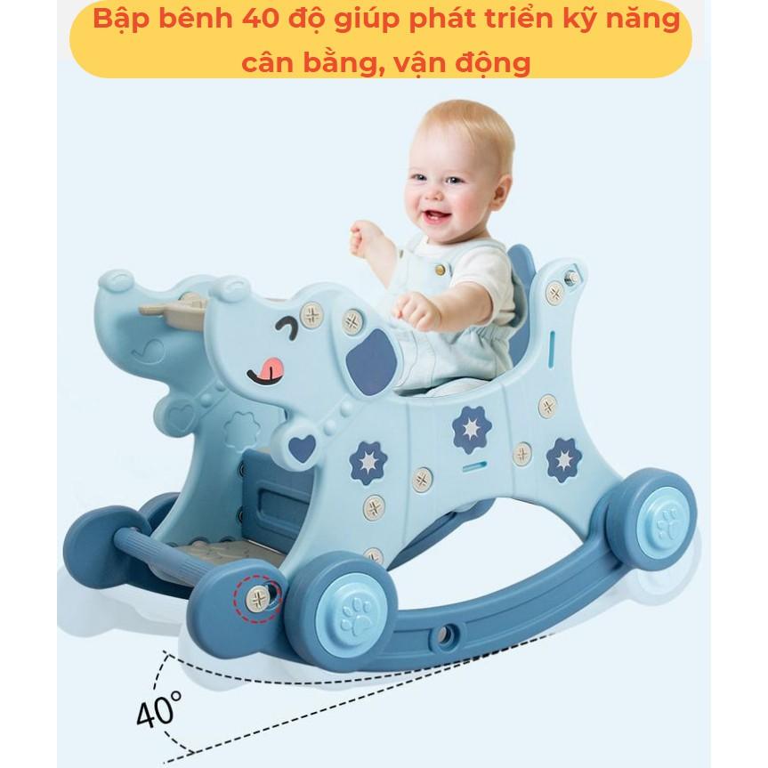 Ngựa bập bênh kiêm xe đẩy cho bé 5 trong 1