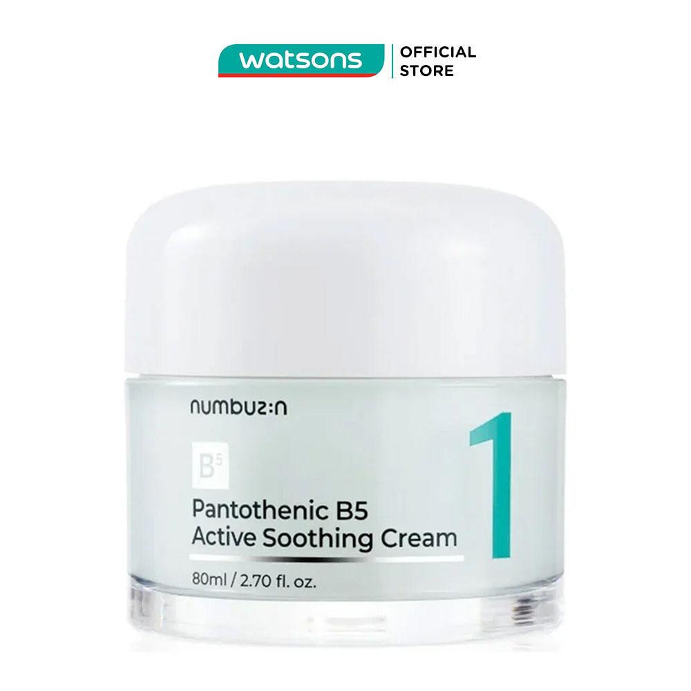 Kem Dưỡng Numbuzin No.1 Pantothenic B5 Active Soothing Cream 80ml