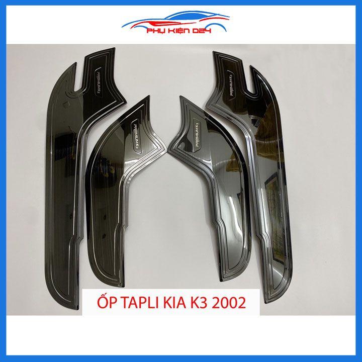 Bộ ốp tapli Kia K3 2022-2023 vân titan chống xước va đập khi mở cửa và làm đẹp xe