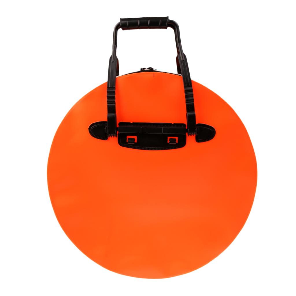 2Pcs Waterproof Fish Bucket Folding Fish Shopping Bag Fishing Baits Handbag