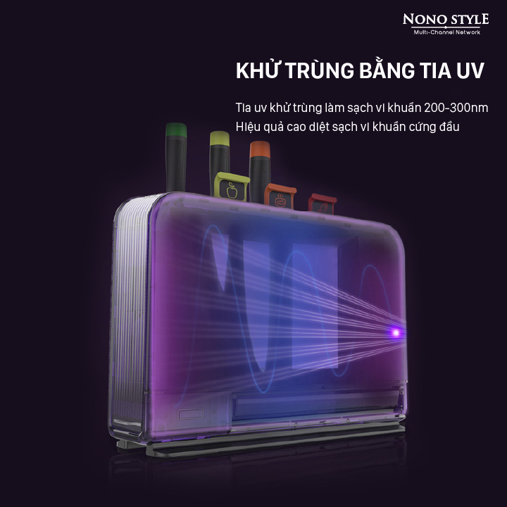 Máy Khử Khuẩn Dao Thớt GEVI 2.0 Full Bộ 8 Món - Hàng Chính Hãng