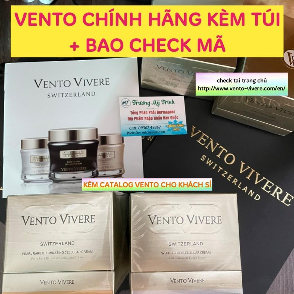 Combo Cải Thiện Sẹo Rỗ - Ngừa Mụn - Mờ Thâm - Trắng Da - Se Khít Lỗ Chân Lông - Serum Trứng Cá Tuyết - Vento Truffle