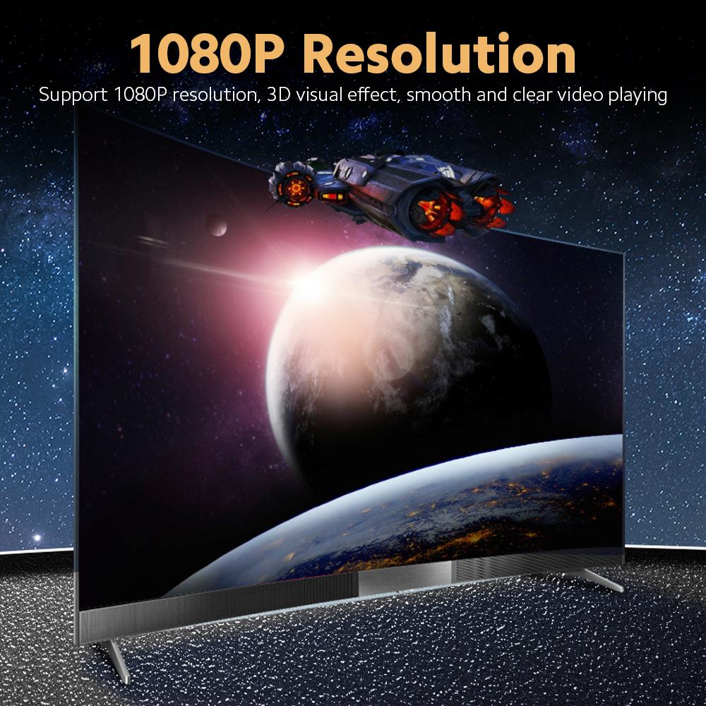HD Splitter 1 in 2 out 1080P Image Quality 3D Effect For PC/Laptop/Game Console/Set-top Box/Projector/TV/Monitor