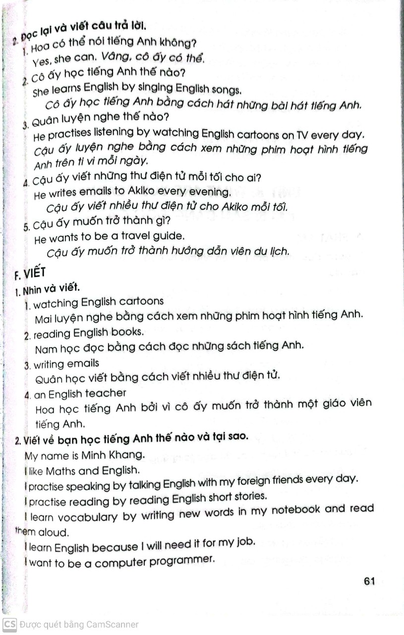 Giải Sách Bài Tập Tiếng Anh 5