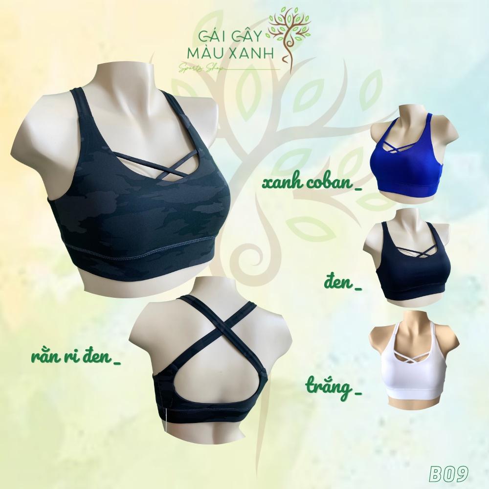 Áo Bra Tập Thể Thao Chéo Ngực Hở Lưng