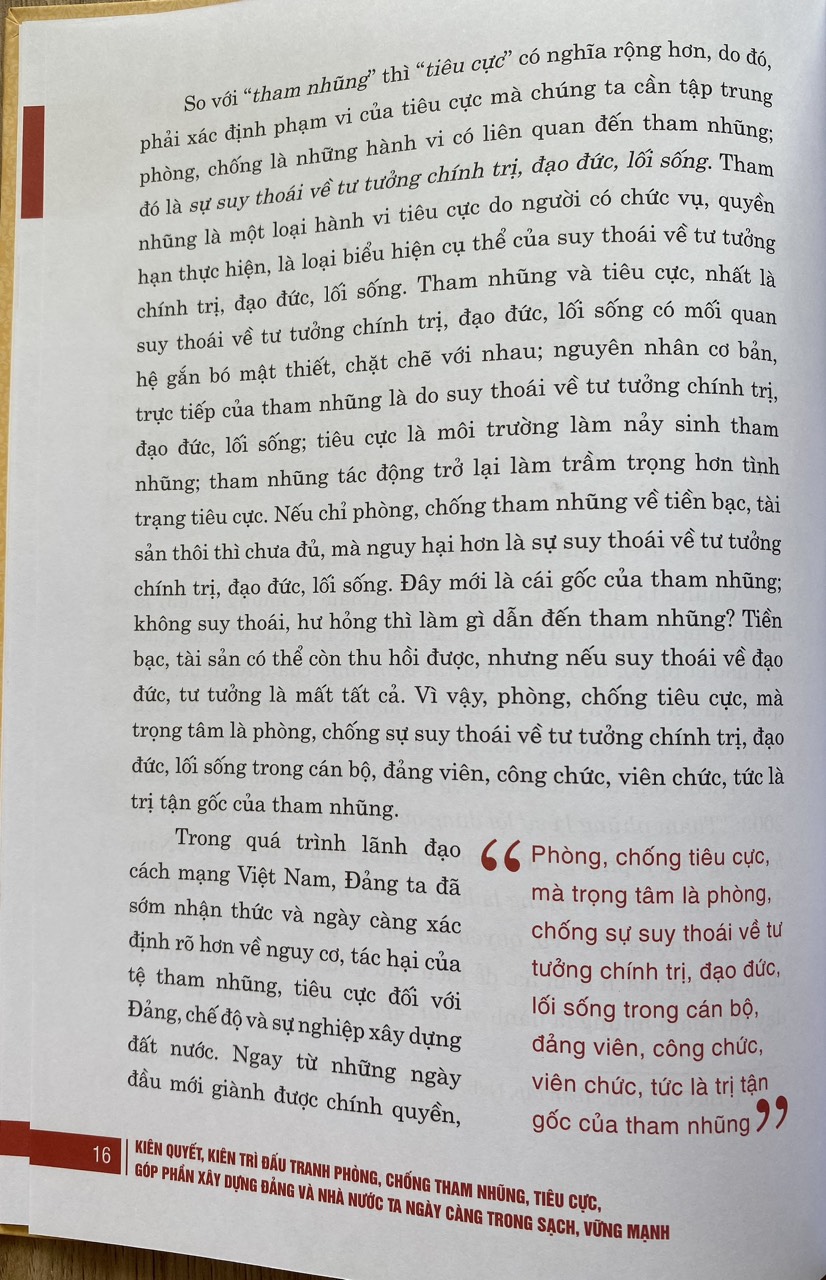 Kiên Quyết, Kiên Trì Đấu Tranh Phòng, Chống Tham Nhũng, Tiêu Cực, Góp Phần Xây Dựng Đảng Và Nhà Nước Ta Ngày Càng Trong Sạch, Vững Mạnh