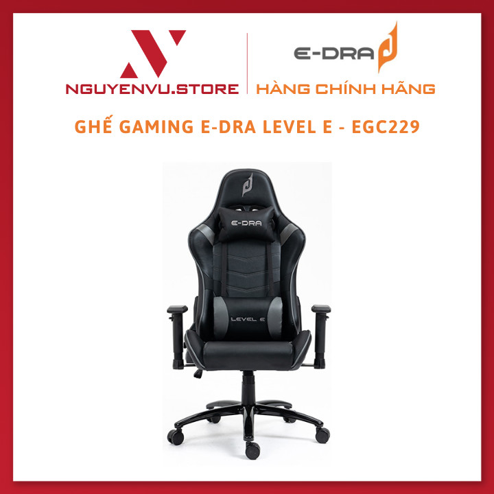 Ghế Gaming E-Dra Level E EGC229 (Black Grey/Black Red) - Hàng Chính Hãng