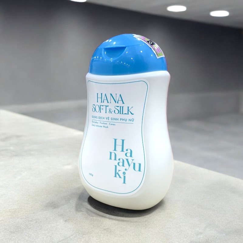 Dung Dịch Vệ Sinh Phụ Nữ &amp; Nam Hana Soft Silk Hanayuki Chính Hãng Dưỡng Ẩm Cân Bằng Độ PH 150g