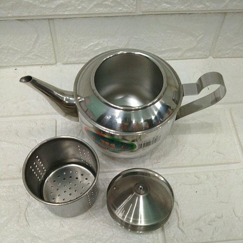 Ấm trà inox có lọc - hàng đẹp giá tốt