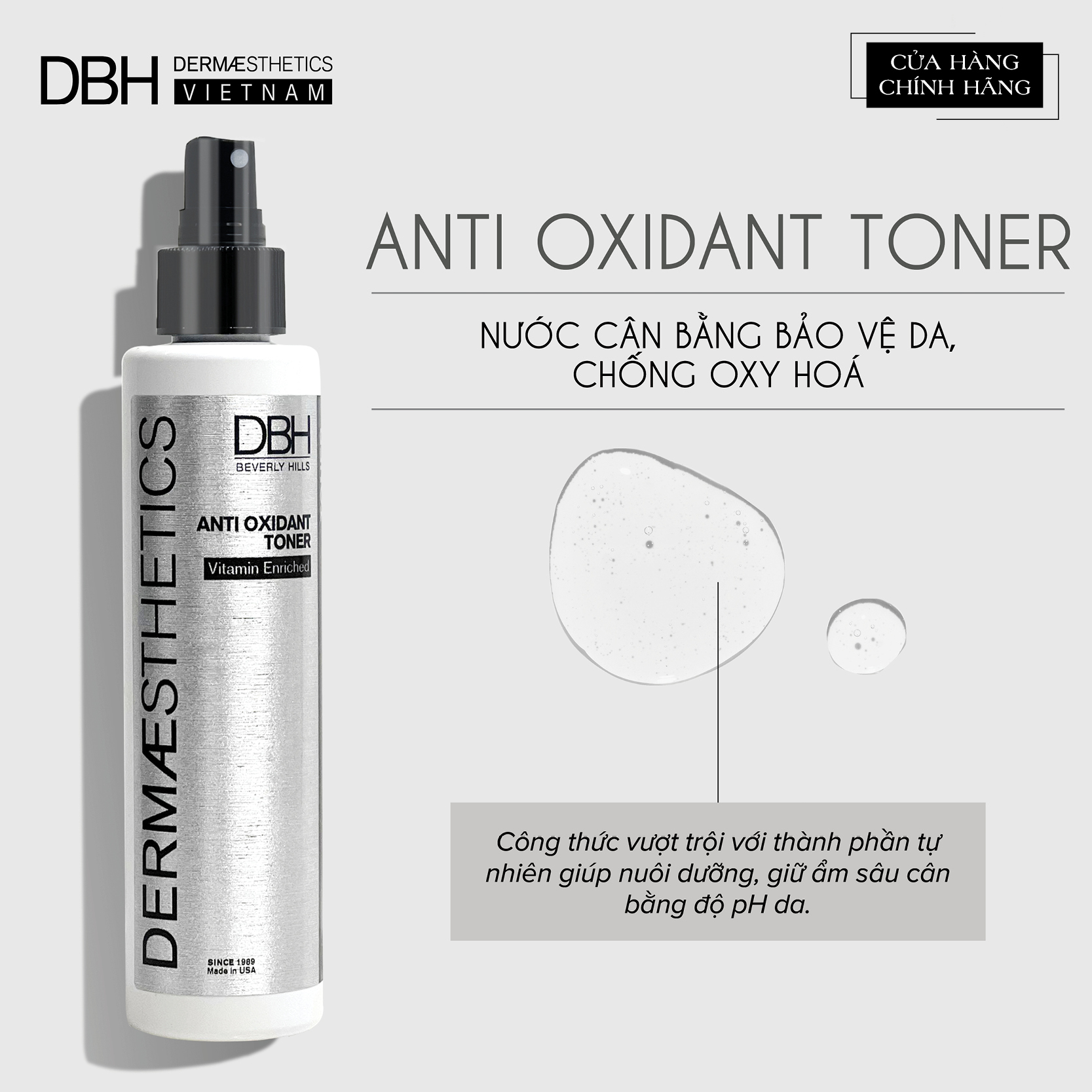 NƯỚC CÂN BẰNG DA ANTI OXIDANT TONER 6.0 OZ