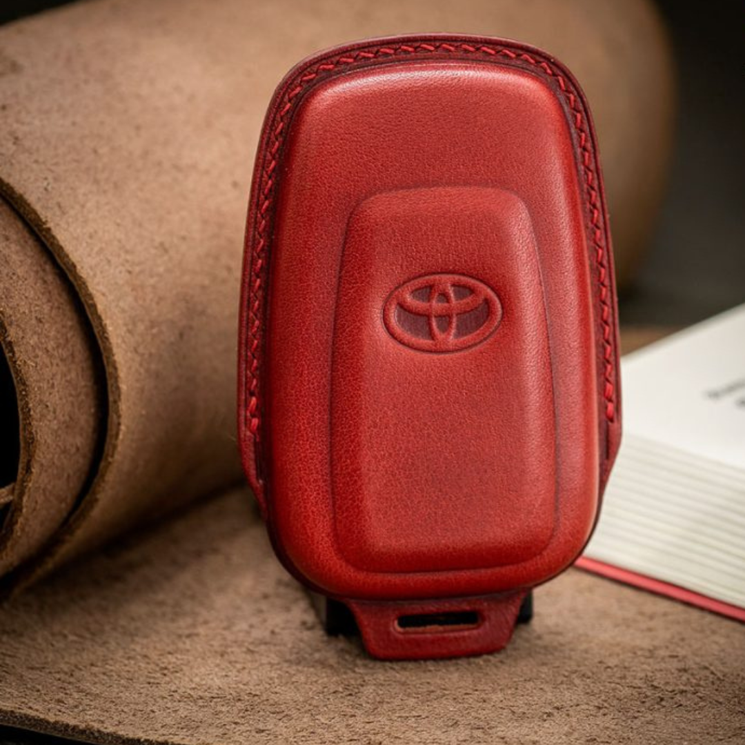 Bao Da Chìa Khóa ô tô TOYOTA COROLLA CROSS | Bọc chìa khóa ô tô da thật khâu tay