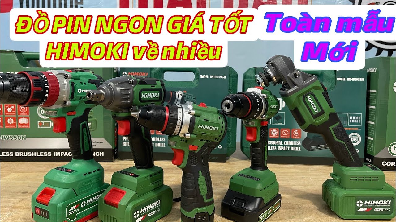 Máy Mài Pin HIMOKI 21V Không Chổi Than - Máy Cắt Cầm Tay Pin 10 Cell - HÀNG CHÍNH HÃNG