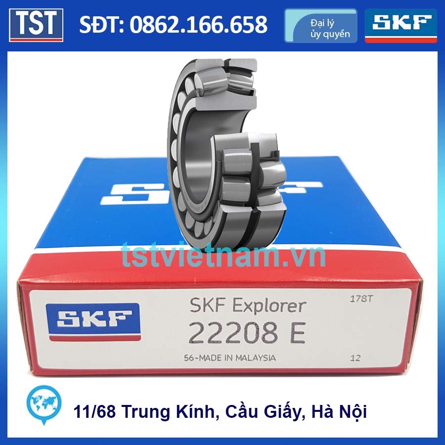 Vòng bi bạc đạn SKF 22208 E