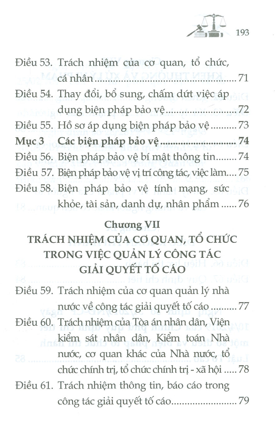 Luật Tố Cáo Và Văn Bản Hướng Dẫn Thi Hành