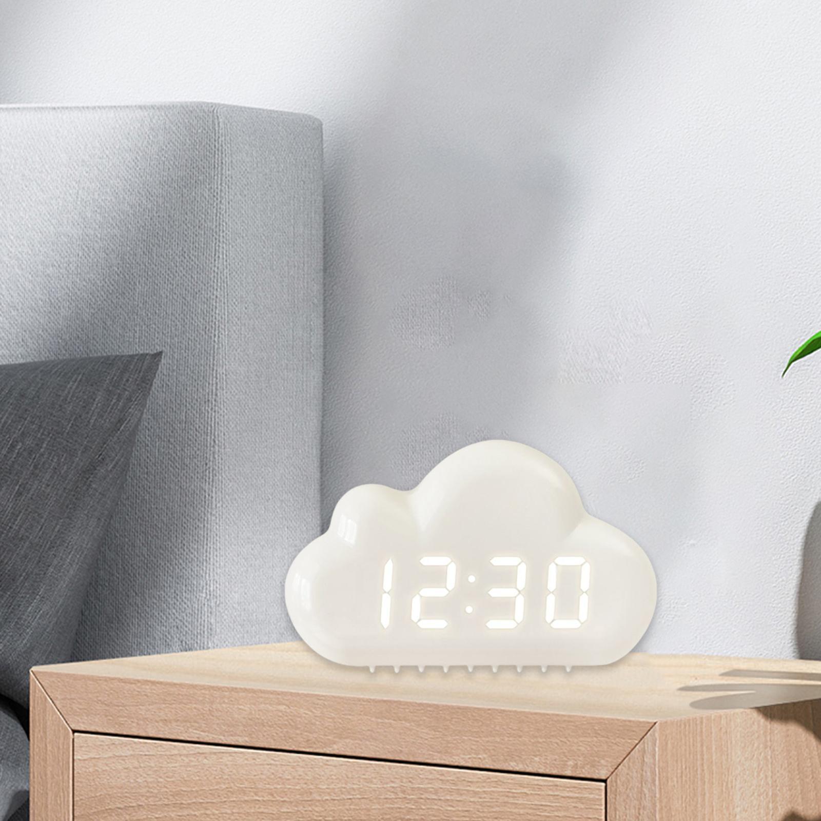 Digital Clock Sound Control Snooze Time Date Temperature Display