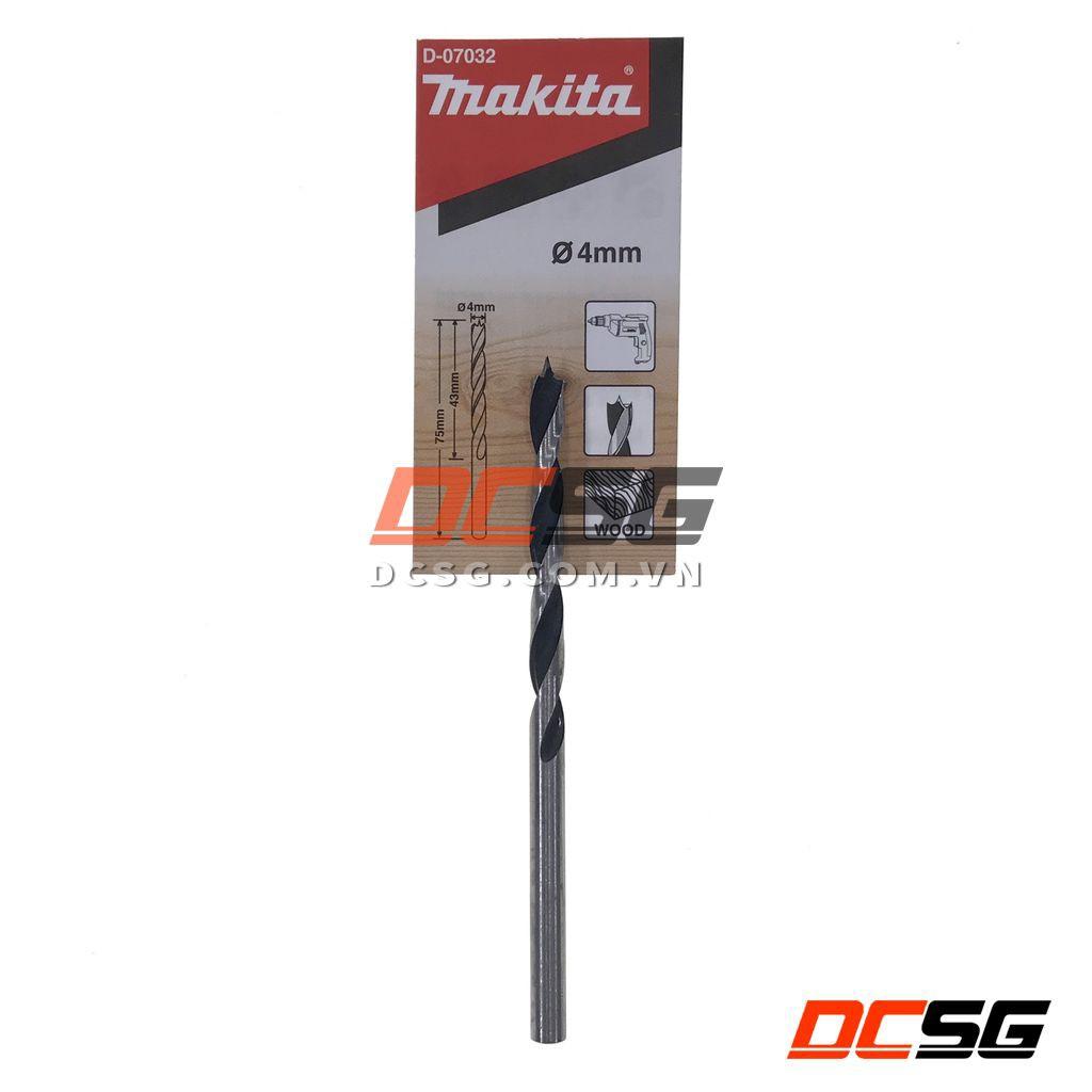 Mũi khoan gỗ chuôi tròn 3.0-10mm Makita | DCSG
