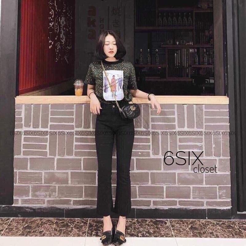 quần bò loe xuất dư siêu đẹp