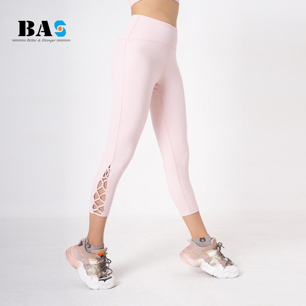 Set lửng thể thao tập yoga gym aerobic bra 4 dây cách điệu phối legging 9 tấc cạp cao - SL210405