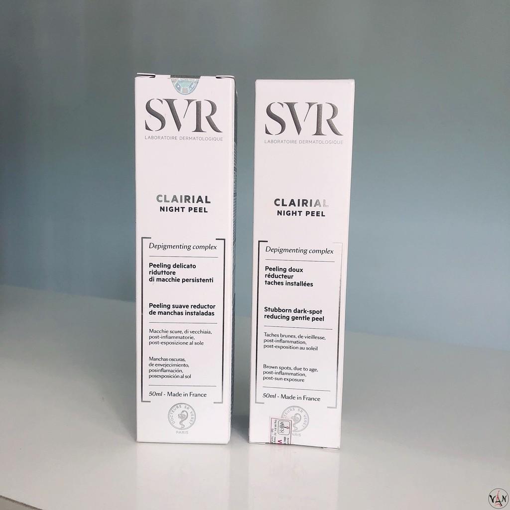 SVR Clairial Night Peel - Kem làm mờ nám, trắng sáng da 50ml