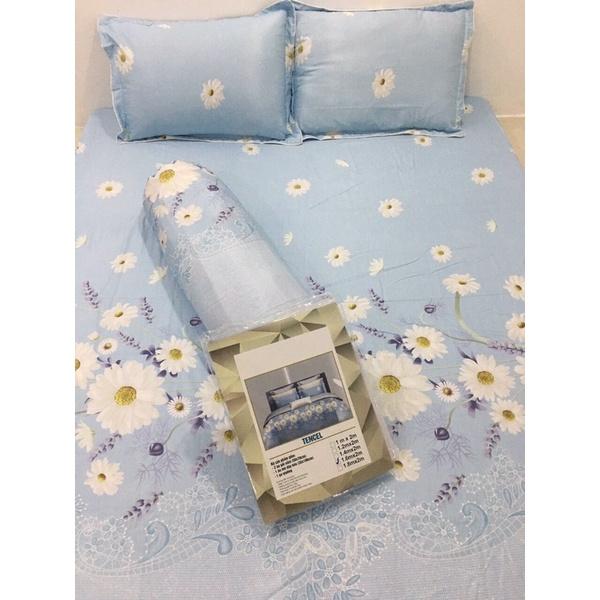Chăn ga TENCEL THƯ THÁI đủ sizeÔM DÂY KHOÁ nệm 5-27p
