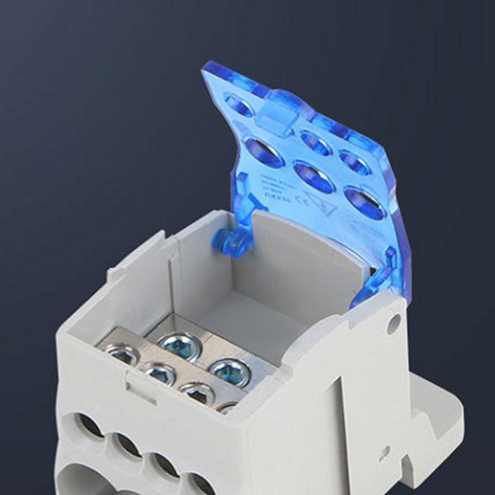 Din Rail Terminal Case Block Distribution Box, Electrical Junction Box for Power Distribution Cabinets