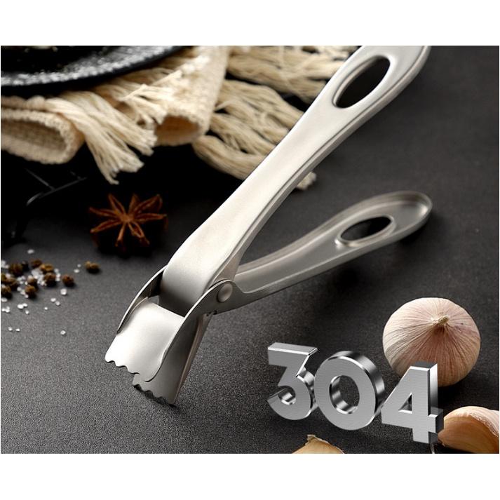 Kẹp gắp đồ nóng, lột tỏi inox 304 toàn bộ cao cấp Đài Loan 19cm x 10cm cứng cáp tiện dụng tránh phỏng tay Hcm